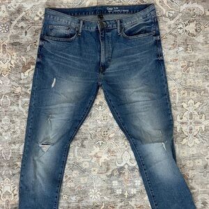 GAP Men's Slim Fit Distressed Blue Jeans